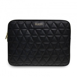 GUESS QUILTED COMPUTER SLEEVE - ETUI NA NOTEBOOKA 13" (CZARNY)
