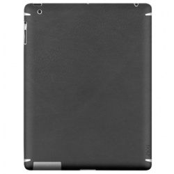 ZAGG LEATHERskin dla iPada 2/3/4, Czarny