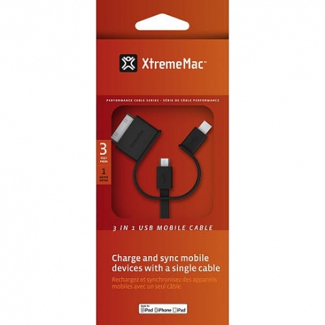 XtremeMac Kabel 3 w 1